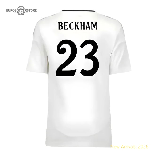 2024-2025 Real Madrid Home Youth Kit (Beckham 23)-Vantage Point Soccer