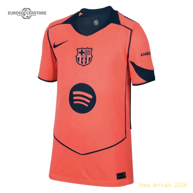 2025-2026 Barcelona Third Shirt (Kids) (Eric 24)-Vantage Point Soccer