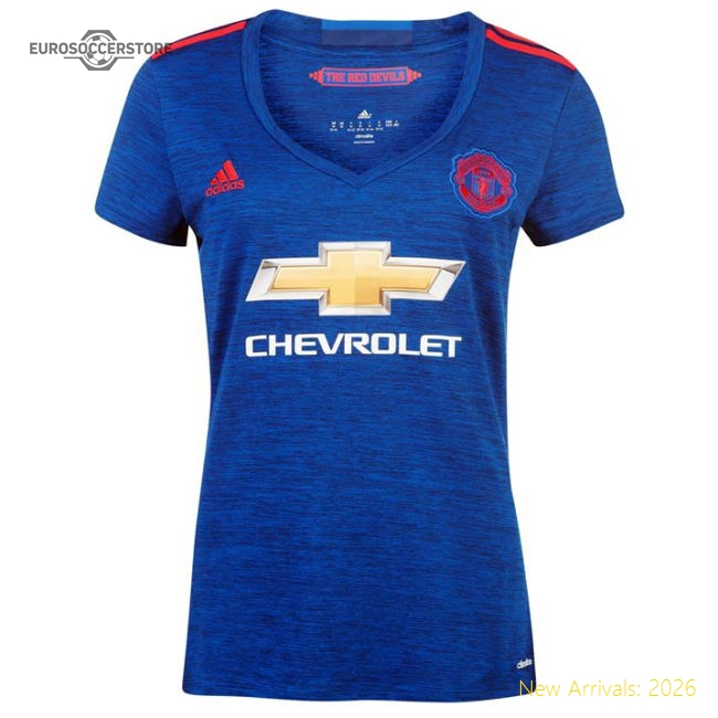 2015-2016 Man Utd Away Shirt (Womens) (Your Name)-Vantage Point Soccer