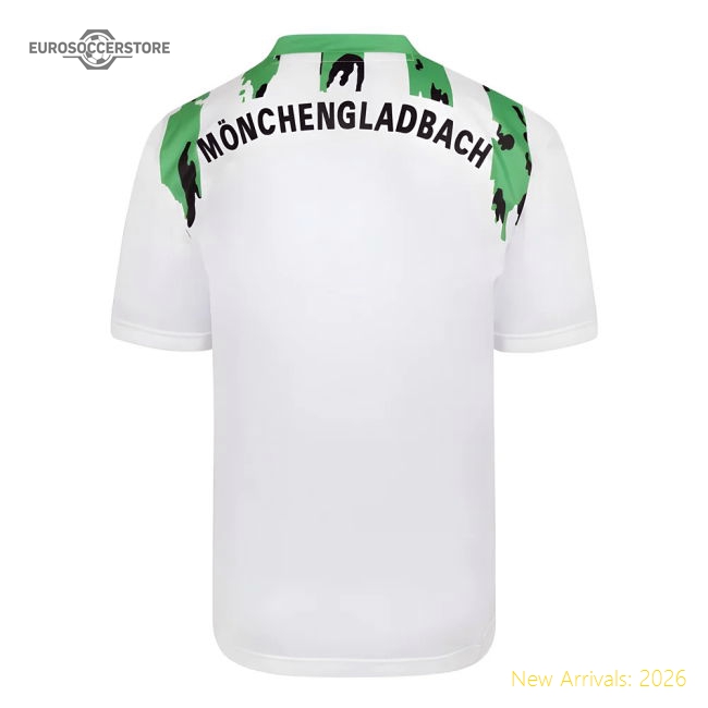 Score Draw Borussia Moenchengladbach 1995 Pokal Finale Retro Football Shirt-Vantage Point Soccer
