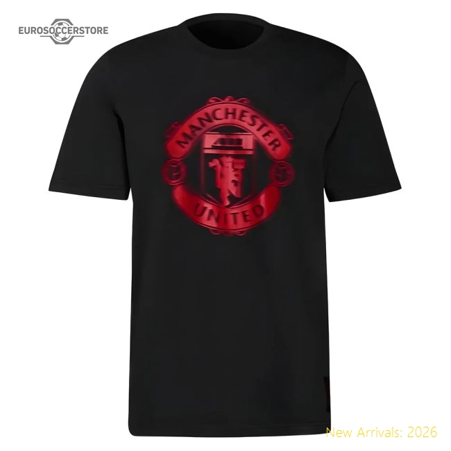 Man Utd 2021-2022 Tee (Black)-Vantage Point Soccer