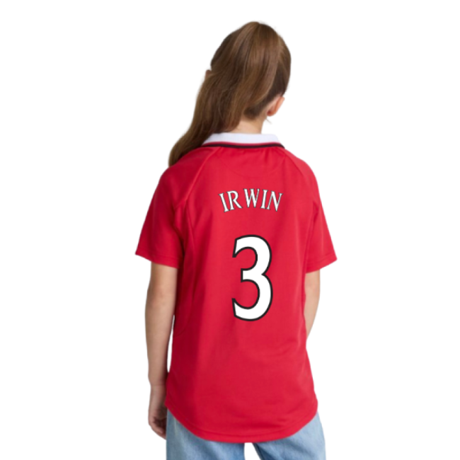 Manchester United 1999 Champions League Final Shirt (Kids) (Irwin 3)-Vantage Point Soccer