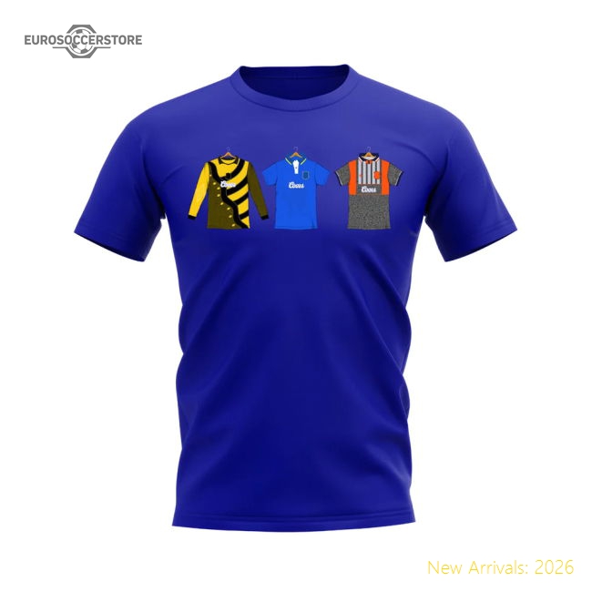 Chelsea 1995-1996 Retro Shirt T-shirts (Blue)-Vantage Point Soccer