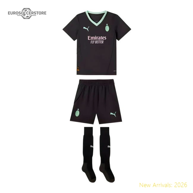 2024-2025 AC Milan Third Mini Kit-Vantage Point Soccer