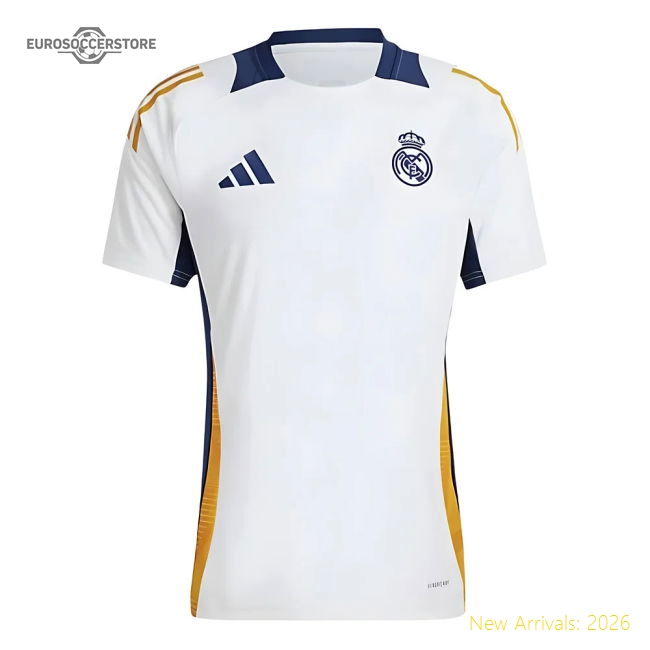 2024-2025 Real Madrid Training Shirt (White)-Vantage Point Soccer