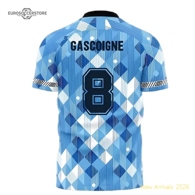 England 1990 Third Concept Football Shirt (Libero) (Gascoigne 8)-Vantage Point Soccer
