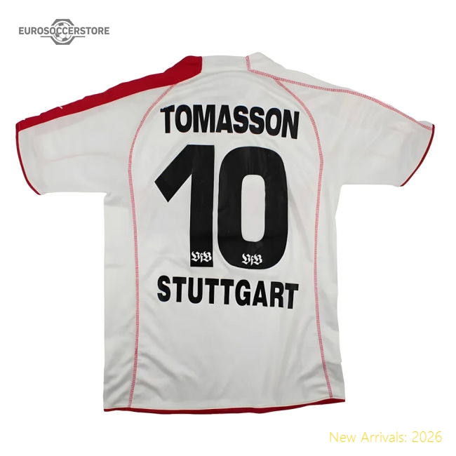 VFB Stuttgart 2005-06 Home Shirt (L) Tomasson #10 (Good)-Vantage Point Soccer