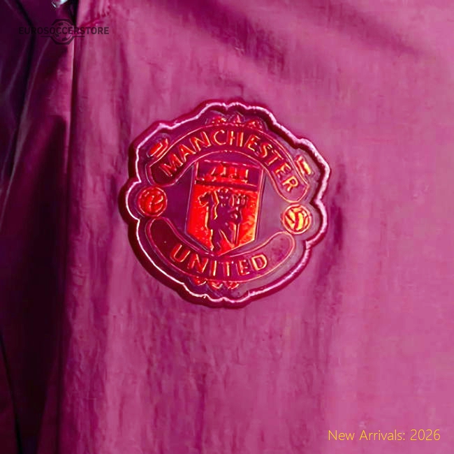 2023-2024 Man Utd EU Presentation Pants (Burgundy)-Vantage Point Soccer