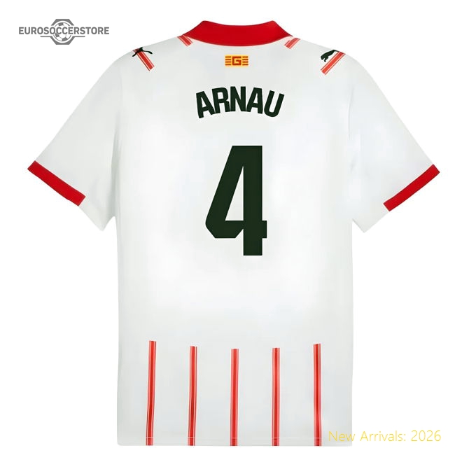 2025-2026 Girona Home Shirt (Arnau 4)-Vantage Point Soccer
