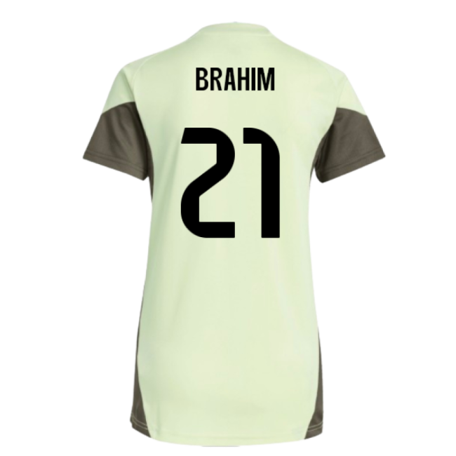 2025-2026 Real Madrid Training Jersey (Almost Lime) - Womens (Brahim 21)-Vantage Point Soccer