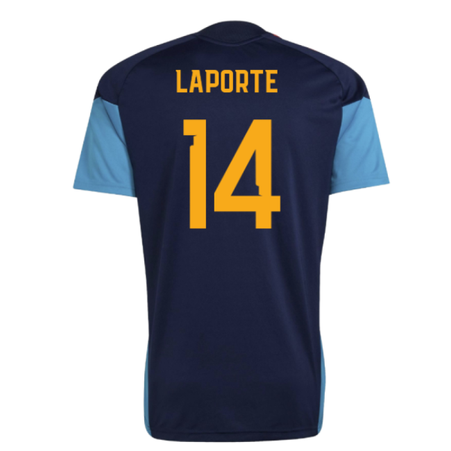 2026-2027 Spain Training Jersey (Night Indigo) (Laporte 14)-Vantage Point Soccer