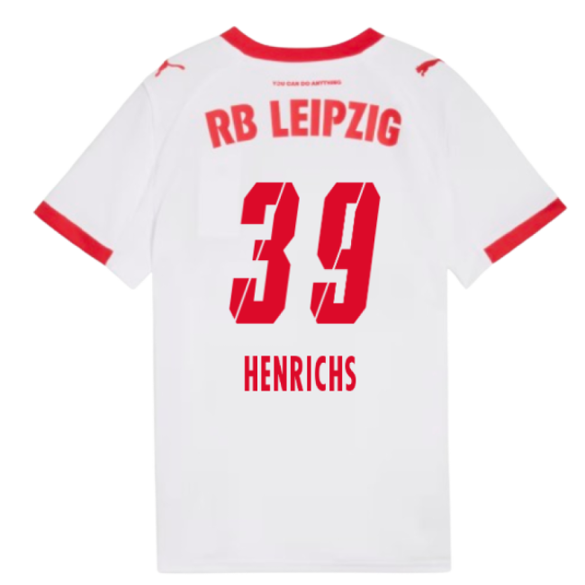 2025-2026 Red Bull Leipzig Home Shirt (Kids) (Henrichs 39)-Vantage Point Soccer