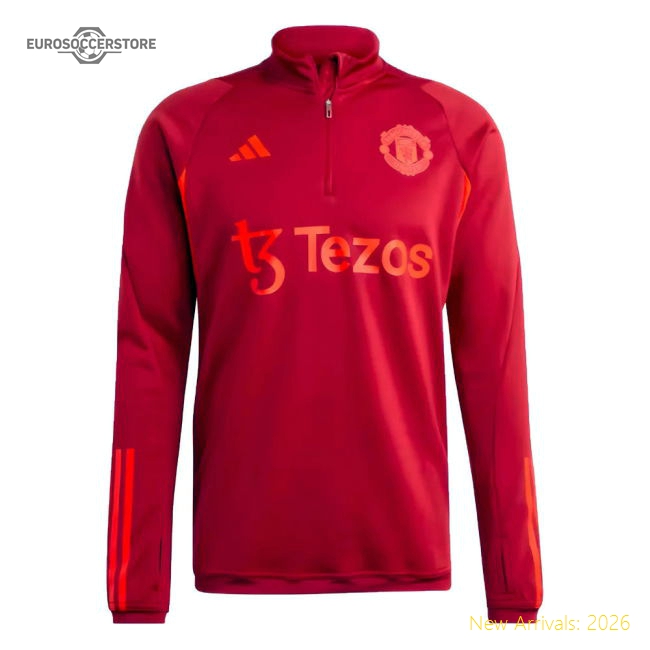 2023-2024 Man Utd EU Training Top (Burgundy)-Vantage Point Soccer