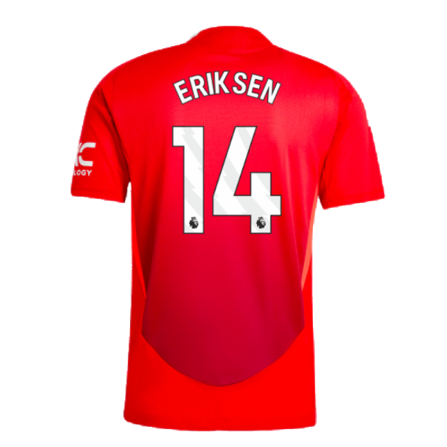 2024-2025 Man Utd Authentic Home Shirt (Eriksen 14)-Vantage Point Soccer
