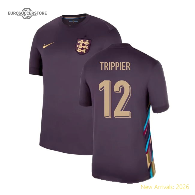 2024-2025 England Away Shirt (Trippier 12)-Vantage Point Soccer