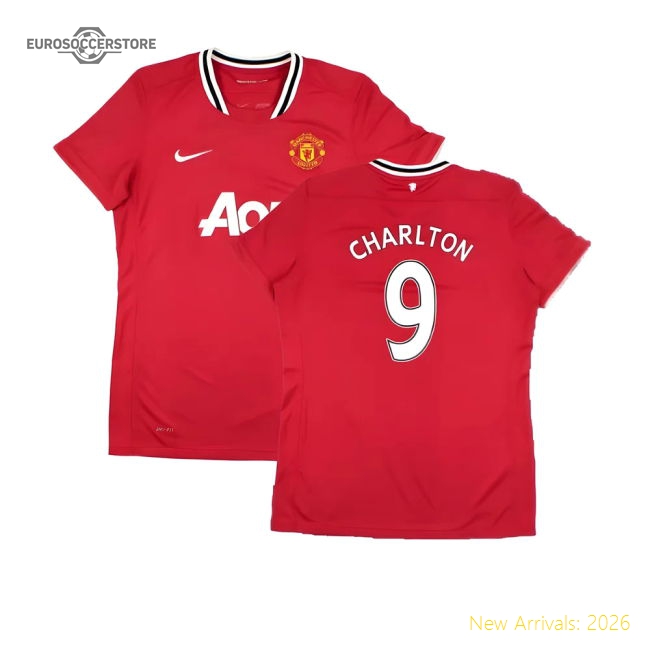 Manchester United 2011-12 Home Shirt (Women\'s) ((Very Good) M) (CHARLTON 9)-Vantage Point Soccer