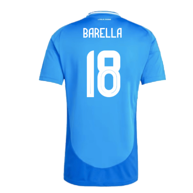 2024-2025 Italy Home Shirt (BARELLA 18)-Vantage Point Soccer