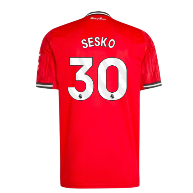 2025-2026 Man Utd Home Shirt (Sesko 30)-Vantage Point Soccer