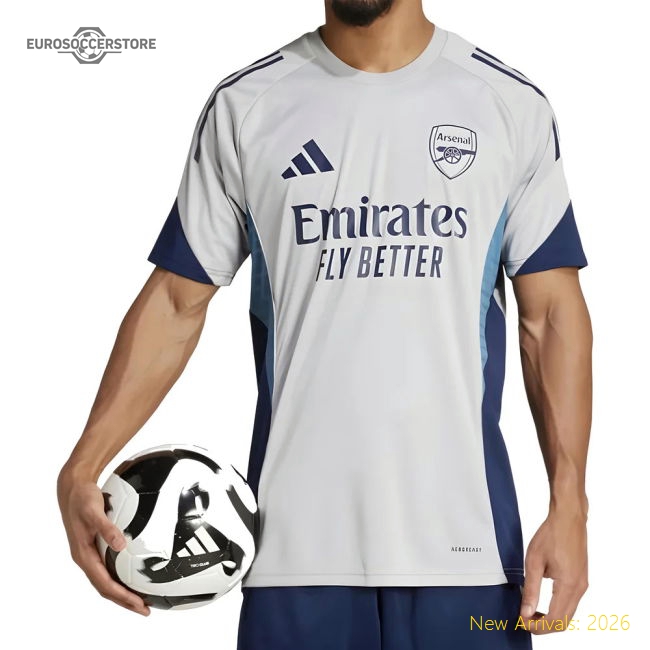 2025-2026 Arsenal Training Shirt (Grey Two)-Vantage Point Soccer
