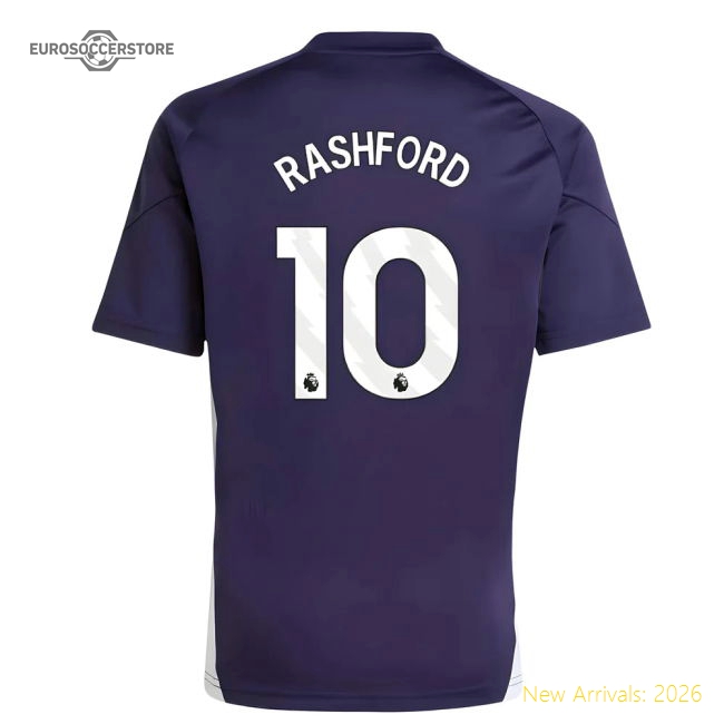 2025-2026 Man Utd Training Jersey (Aurora Plum) - Kids (Rashford 10)-Vantage Point Soccer