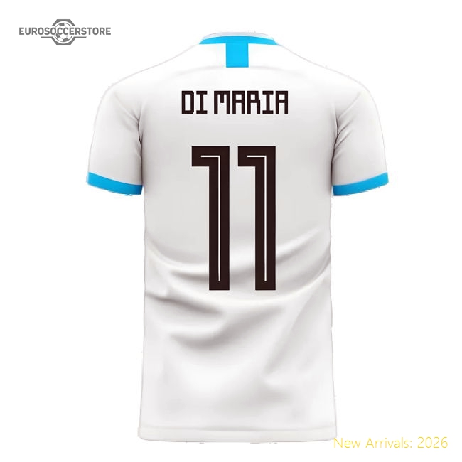 Argentina 2025-2026 Home Concept Football Kit (Libero) (DI MARIA 11)-Vantage Point Soccer