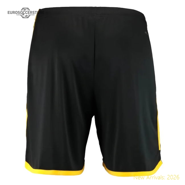 2023-2024 Juventus Home Shorts (Black)-Vantage Point Soccer