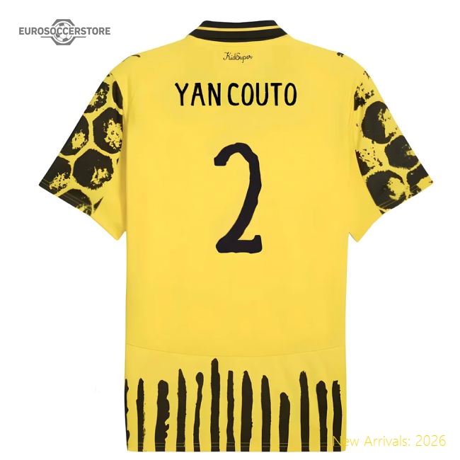 2025-2026 KIDSUPER x Borussia Dortmund CWC Home Shirt (Yan Couto 2)-Vantage Point Soccer