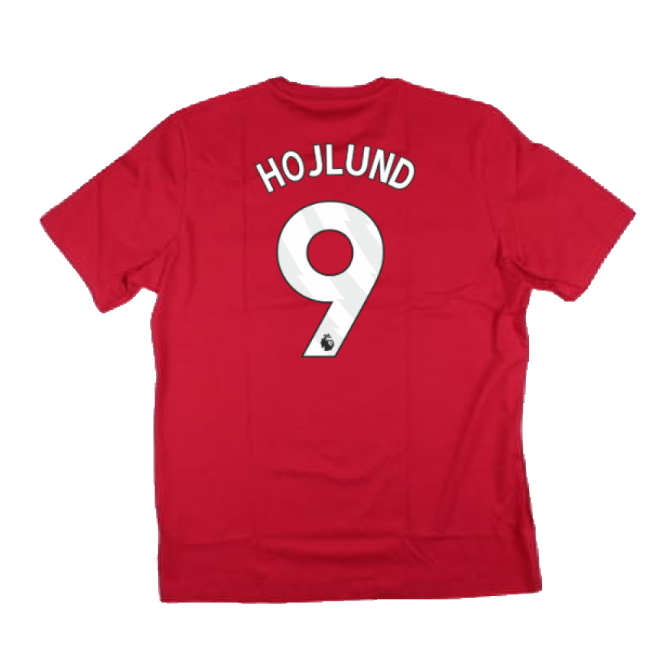 2024-2025 Man Utd DNA Graphic Tee (Red) (Hojlund 9)-Vantage Point Soccer