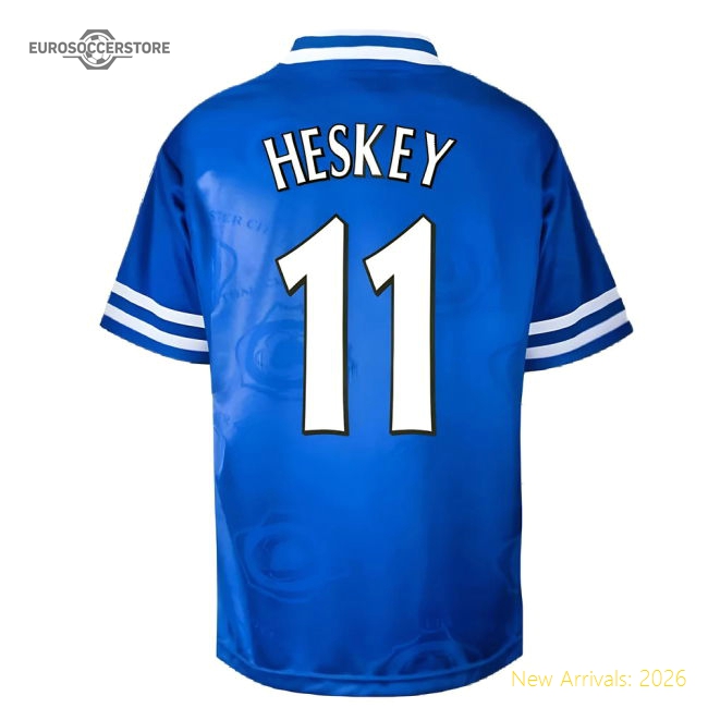 Leicester City 1997 Home Retro Shirt (HESKEY 11)-Vantage Point Soccer