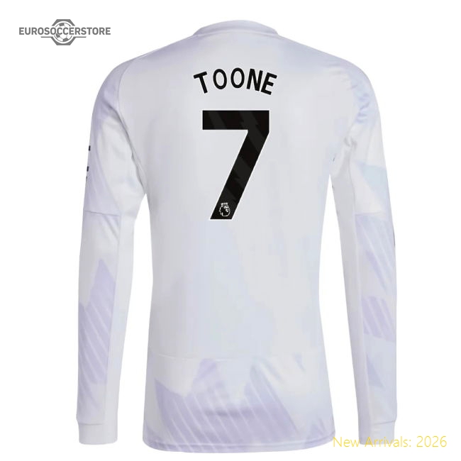 2025-2026 Man Utd Long Sleeve Away Shirt (Toone 7)-Vantage Point Soccer