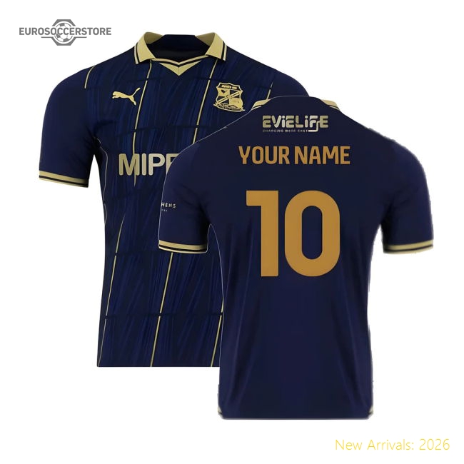 2023-2024 Swindon Town Away Shirt (Your Name)-Vantage Point Soccer