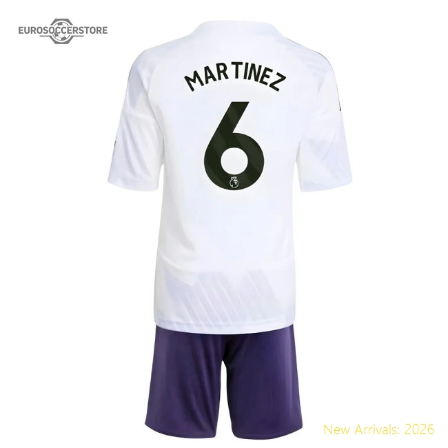 2025-2026 Man Utd Away Mini Kit (Martinez 6)-Vantage Point Soccer