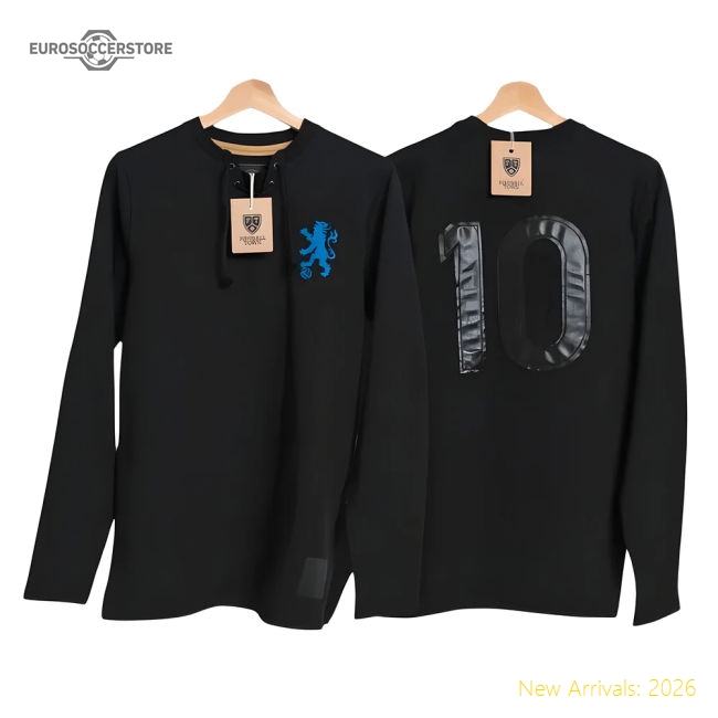 Chelsea Retro Black The Lionheart Shirt-Vantage Point Soccer