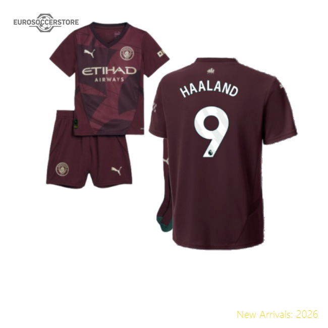 2024-2025 Man City Third Mini Kit (Haaland 9)-Vantage Point Soccer