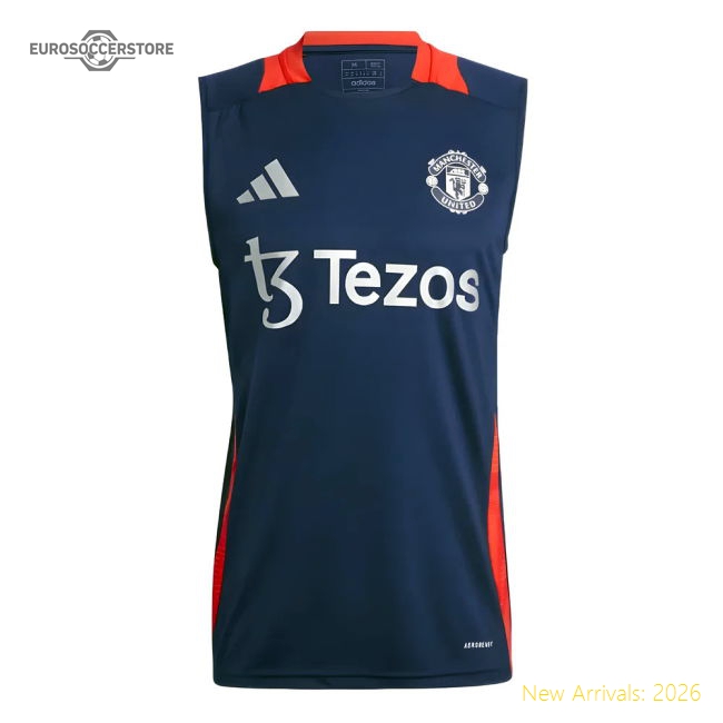 2024-2025 Man Utd Sleeveless Jersey (Night Indigo)-Vantage Point Soccer