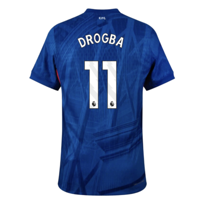 2025-2026 Chelsea Home Authentic Shirt (Drogba 11)-Vantage Point Soccer