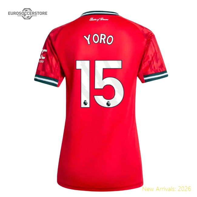 2025-2026 Man Utd Home Shirt (Womens) (Yoro 15)-Vantage Point Soccer