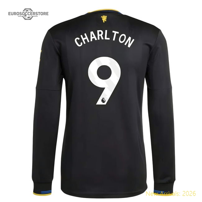 2025-2026 Man Utd Authentic Long Sleeve Third Shirt (Charlton 9)-Vantage Point Soccer