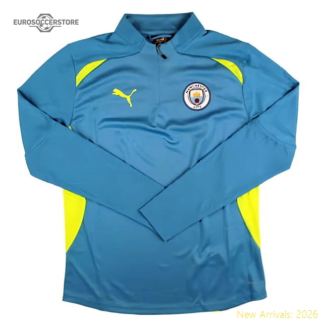 2024-2025 Man City Training 1/4 Zip Top Pro (Magic Blue)-Vantage Point Soccer