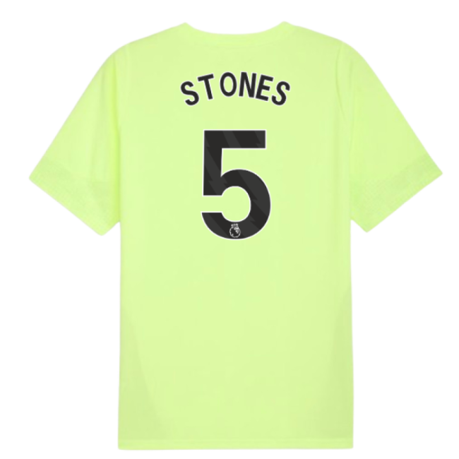 2025-2026 Man City Training Jersey (Fizzy Apple) (Stones 5)-Vantage Point Soccer