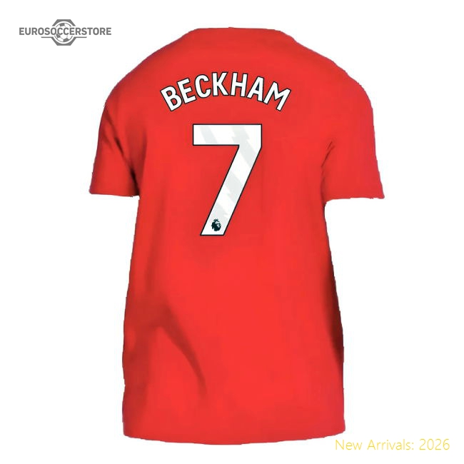 2024-2025 Man Utd DNA Tee (Red) (Beckham 7)-Vantage Point Soccer