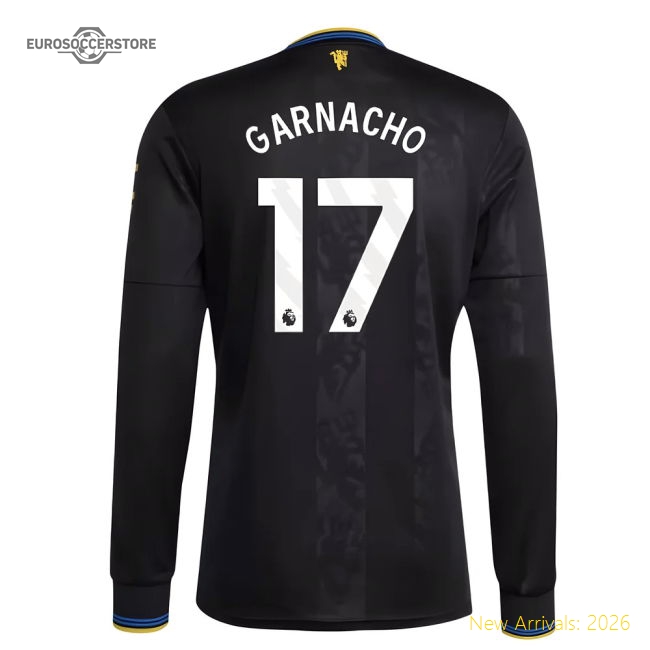 2025-2026 Man Utd Long Sleeve Third Shirt (Garnacho 17)-Vantage Point Soccer