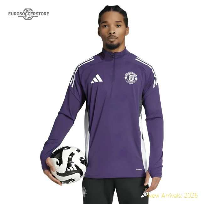 2025-2026 Man Utd Training Top (Aurora Plum)-Vantage Point Soccer