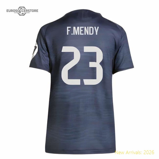 2025-2026 Real Madrid Authentic Away Shirt (Ladies) (F.Mendy 23)-Vantage Point Soccer