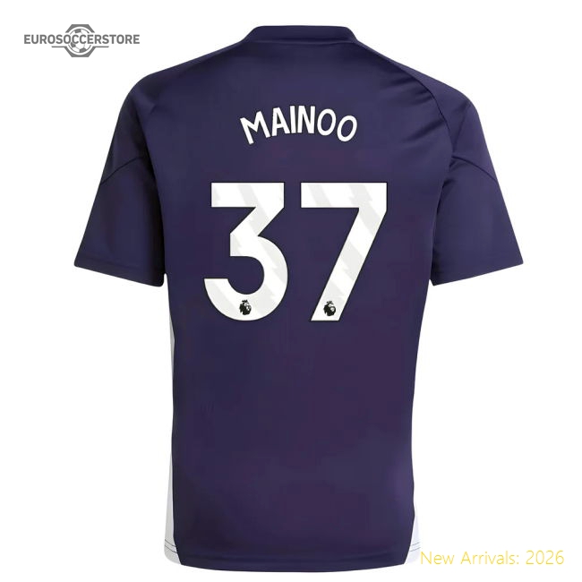 2025-2026 Man Utd Training Jersey (Aurora Plum) - Kids (Mainoo 37)-Vantage Point Soccer