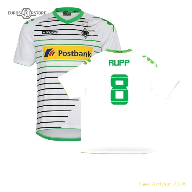 Borussia Monchengladbach 2013-14 Home Shirt ((Excellent) XXL) (Rupp 8)-Vantage Point Soccer
