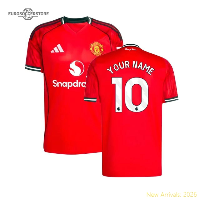 2025-2026 Man Utd Home Shirt (Your Name)-Vantage Point Soccer