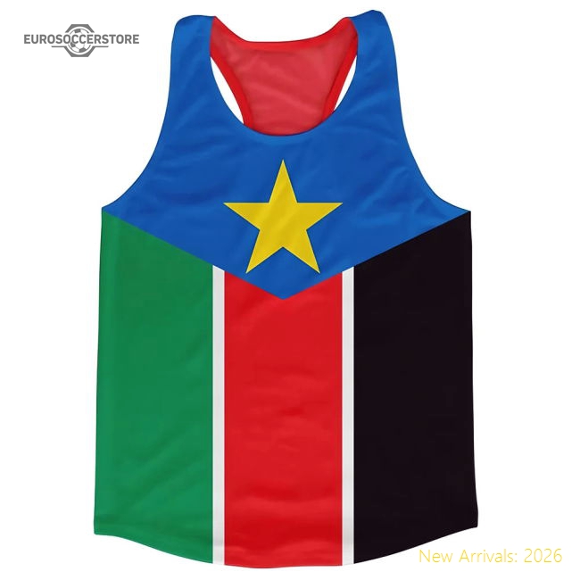 South Sudan Flag Running Vest-Vantage Point Soccer