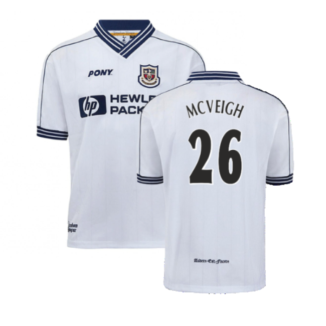 1997-1999 Tottenham Home Pony Retro Shirt (McVeigh 26)-Vantage Point Soccer