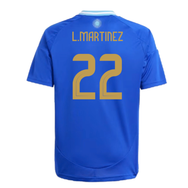 2024-2025 Argentina Away Shirt (Kids) (L.MARTINEZ 22)-Vantage Point Soccer